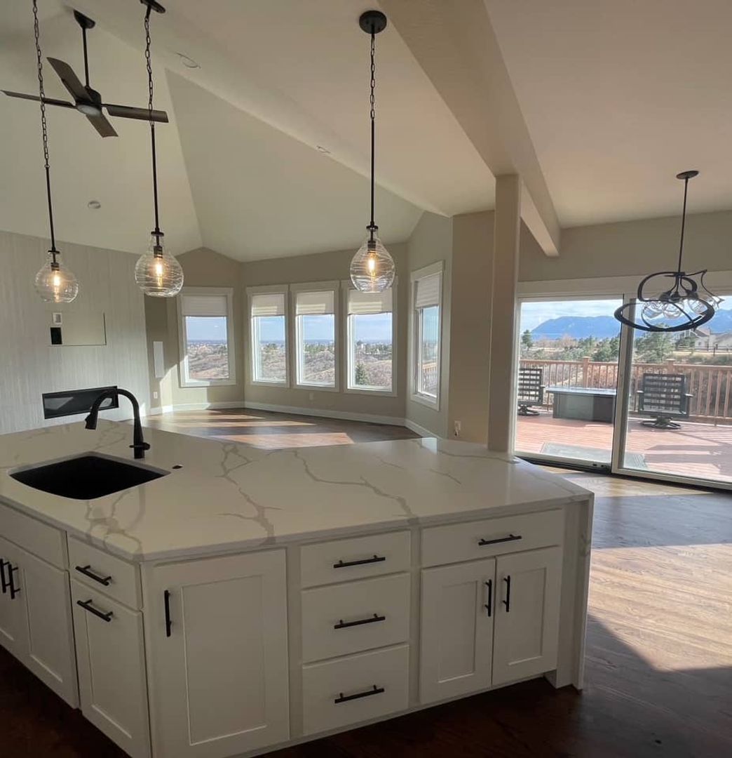 modern clean white kitchen remodel